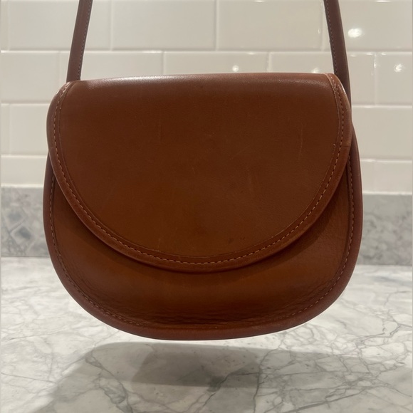 Coach Vintage Small Saddle Bag | Circa 1990 | Saddle Brown - Picture 3 of 12